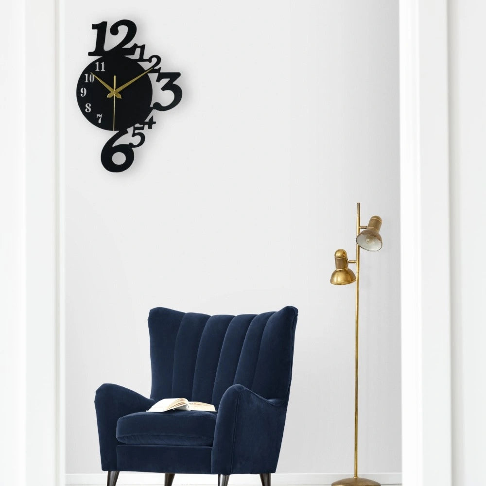 Mismatched Metal Wall Clock