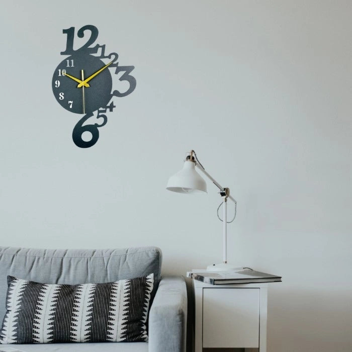 Mismatched Metal Wall Clock