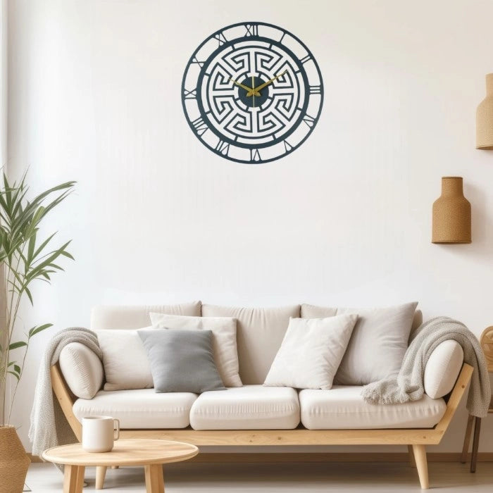 Labyrinth Metal Wall Clock