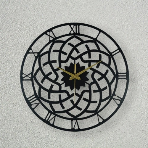 Chrysanthemum Metal Wall Clock