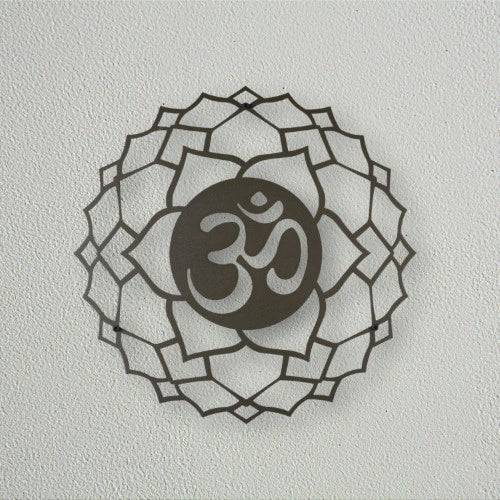 Spiritual Flower Metal Wall Art