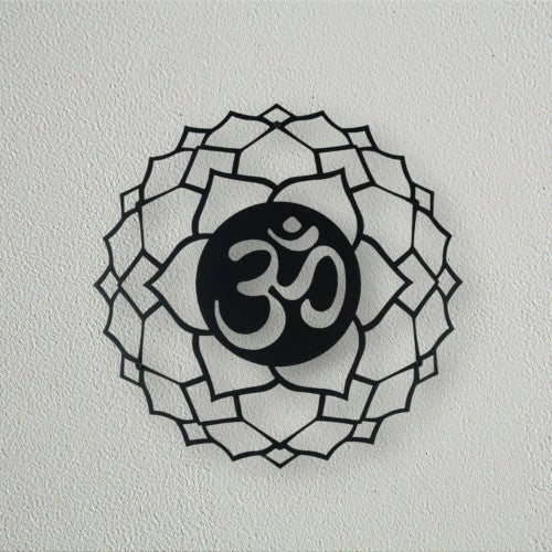 Spiritual Flower Metal Wall Art