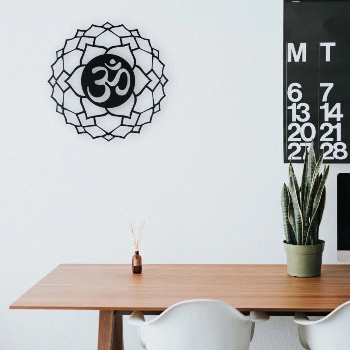Spiritual Flower Metal Wall Art