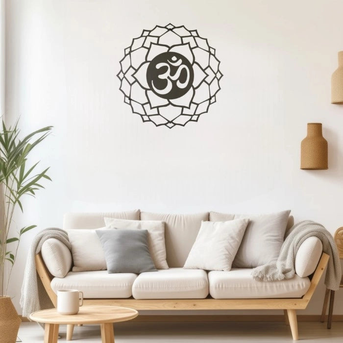 Spiritual Flower Metal Wall Art