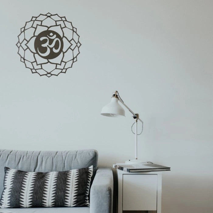 Spiritual Flower Metal Wall Art