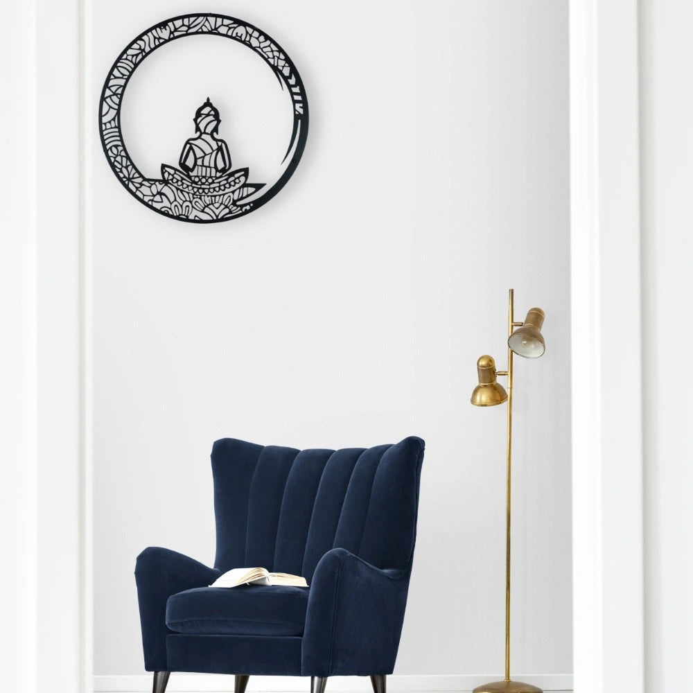 Meditating Buddha Metal Wall Art