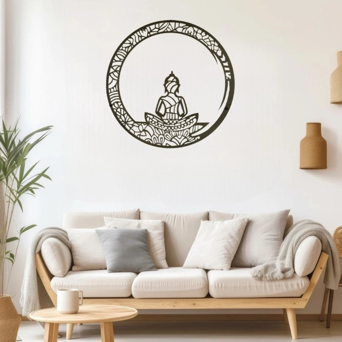 Meditating Buddha Metal Wall Art