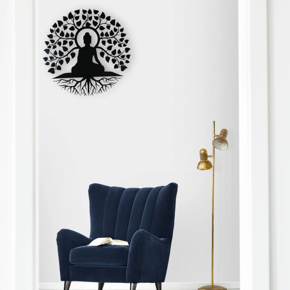 Flowering Buddha Metal Wall Art