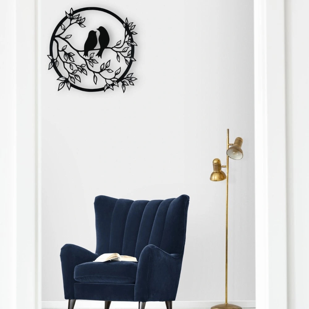 Love Birds Metal Wall Art