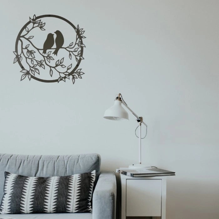 Love Birds Metal Wall Art